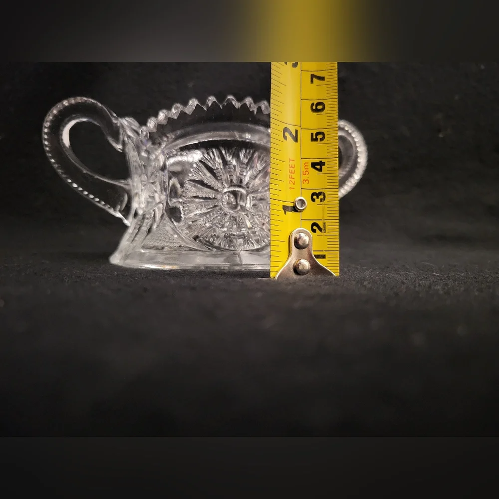 Vintage presscut sugar bowl